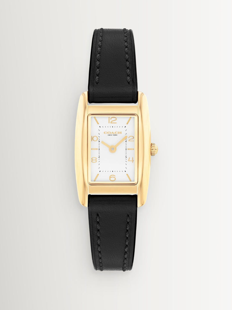 COACH Black Reese leather strap watch - British product