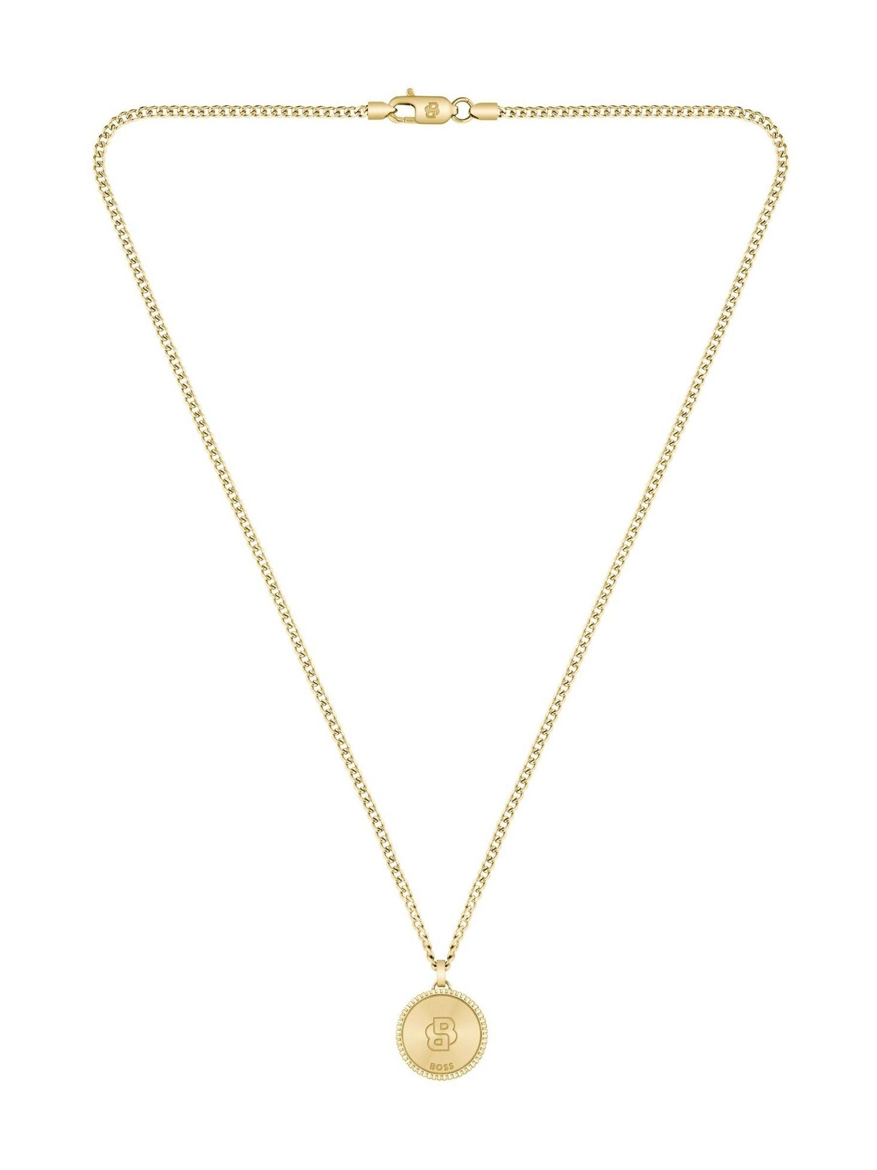 BOSS gold tone North IP necklace 558mm, UK version