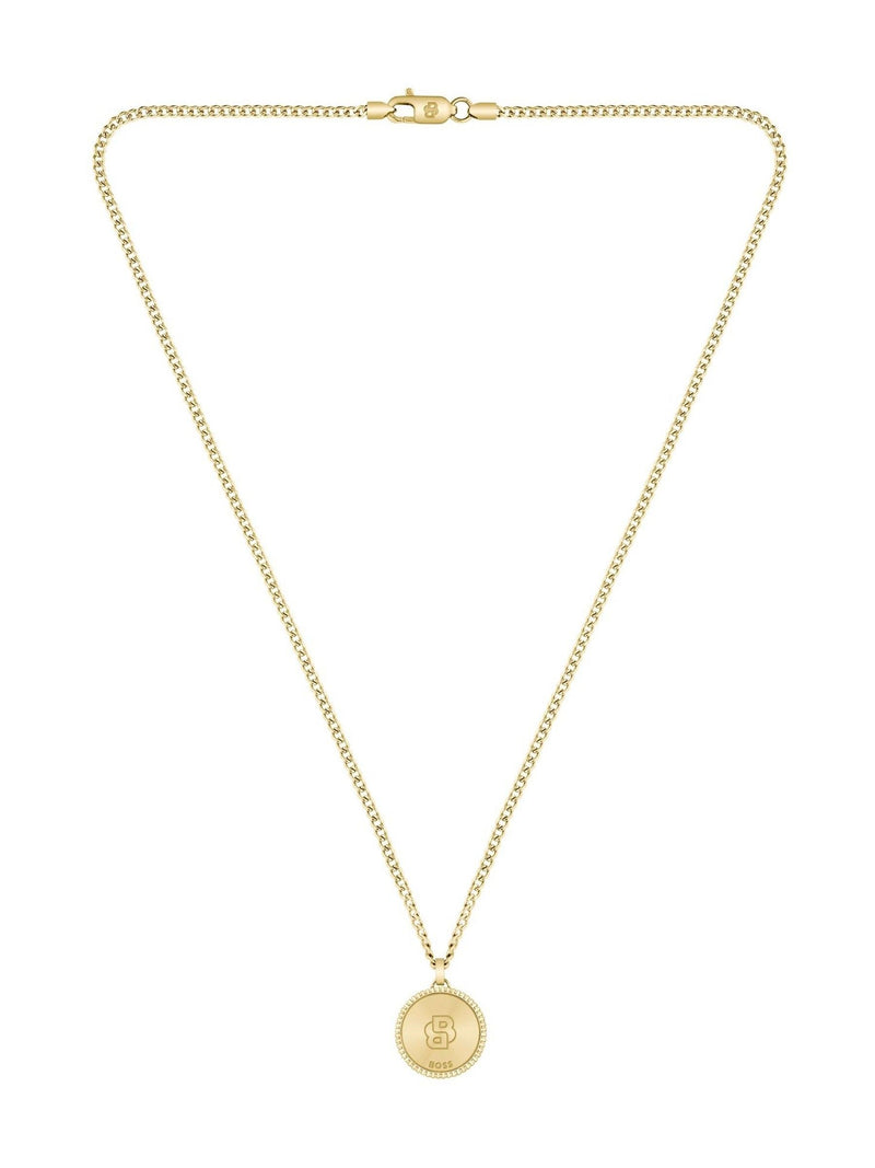 BOSS gold tone North IP necklace 558mm, UK version