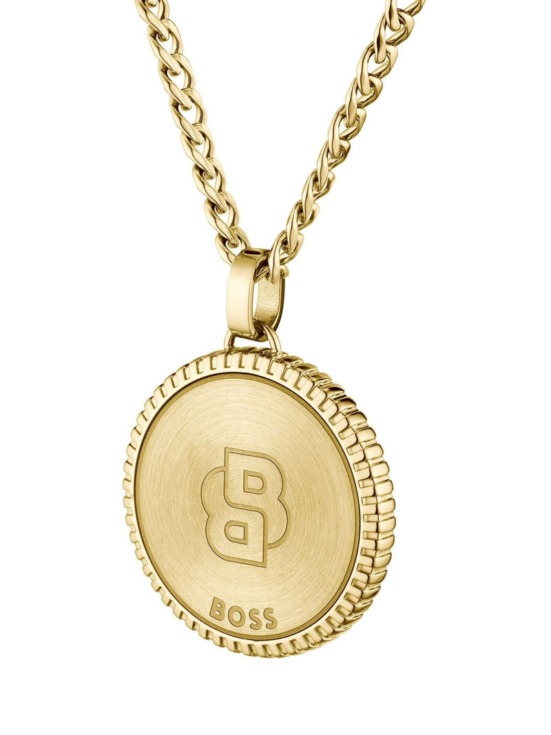 BOSS gold tone North IP necklace 558mm, UK version