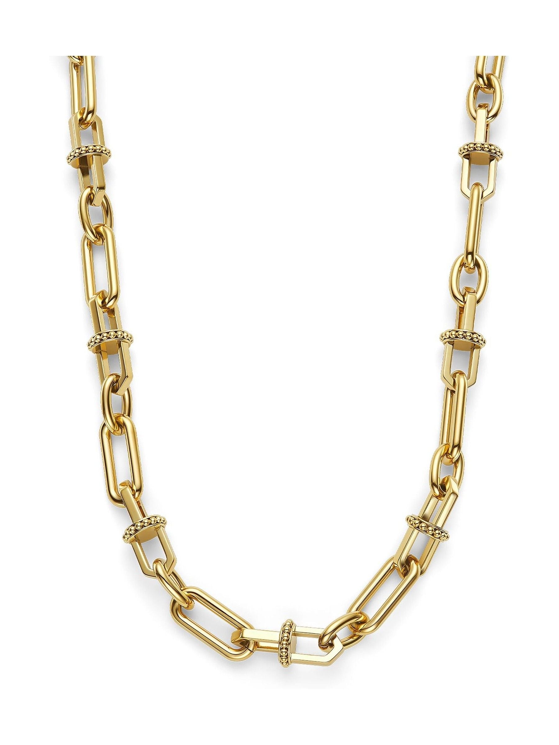 Olivia Burton gold tone anchor link necklace 457mm - British product