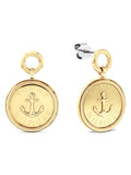 Tommy Hilfiger Earrings Gold Nautical Charm, imported from the UK