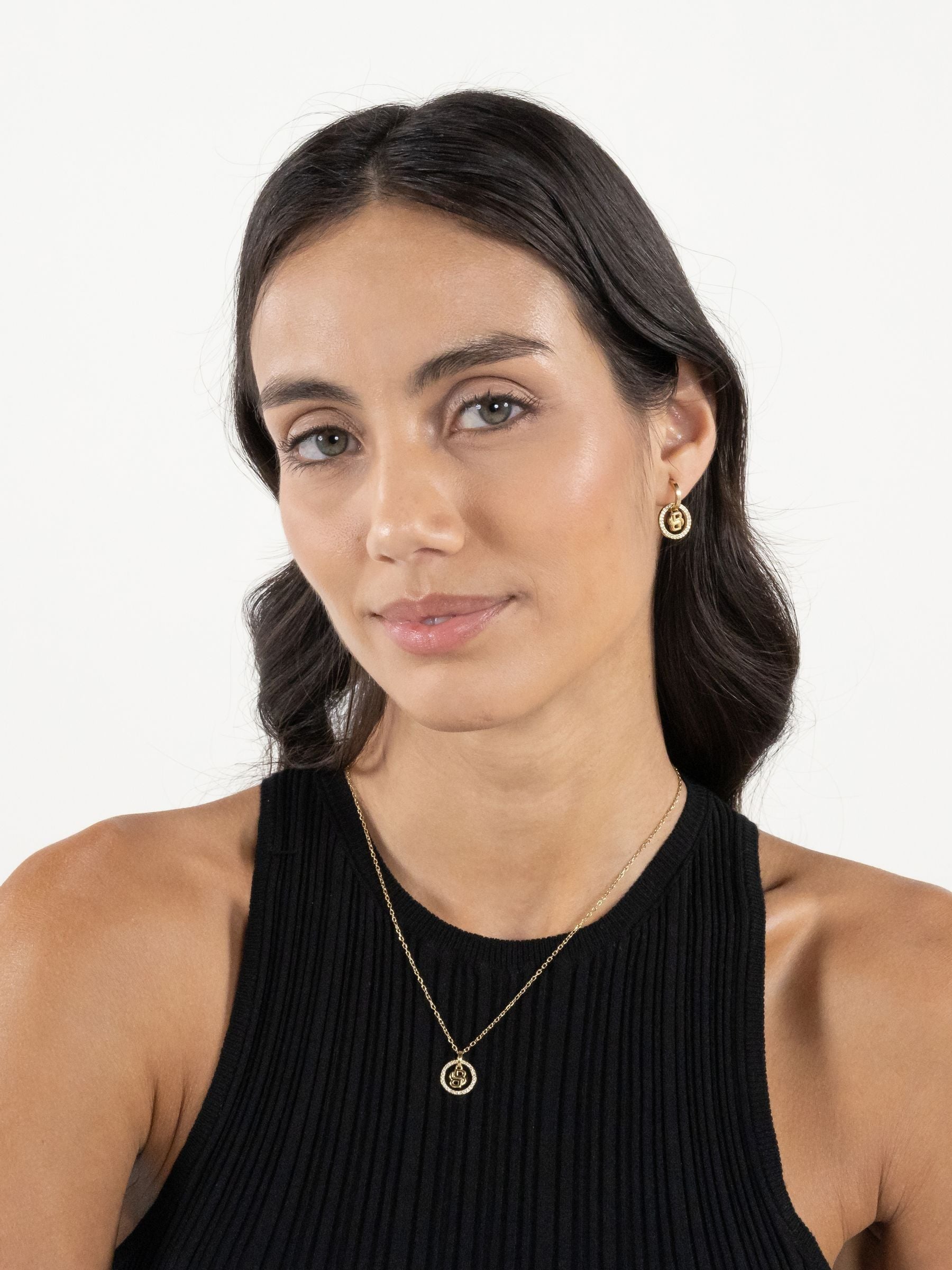 BOSS gold tone Double B Divine necklace 16 inch (British brand)