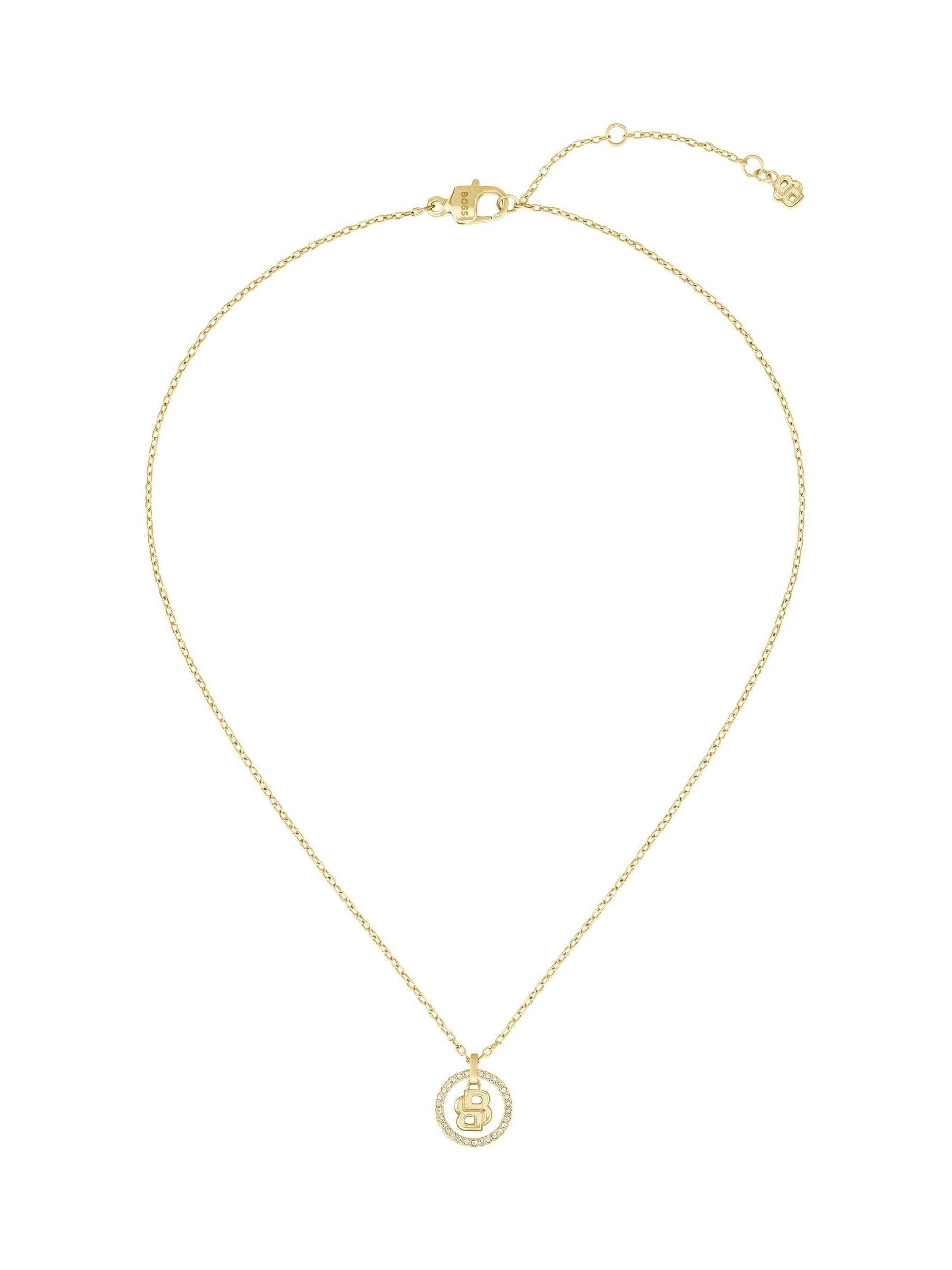 BOSS gold tone Double B Divine necklace 16 inch (British brand)