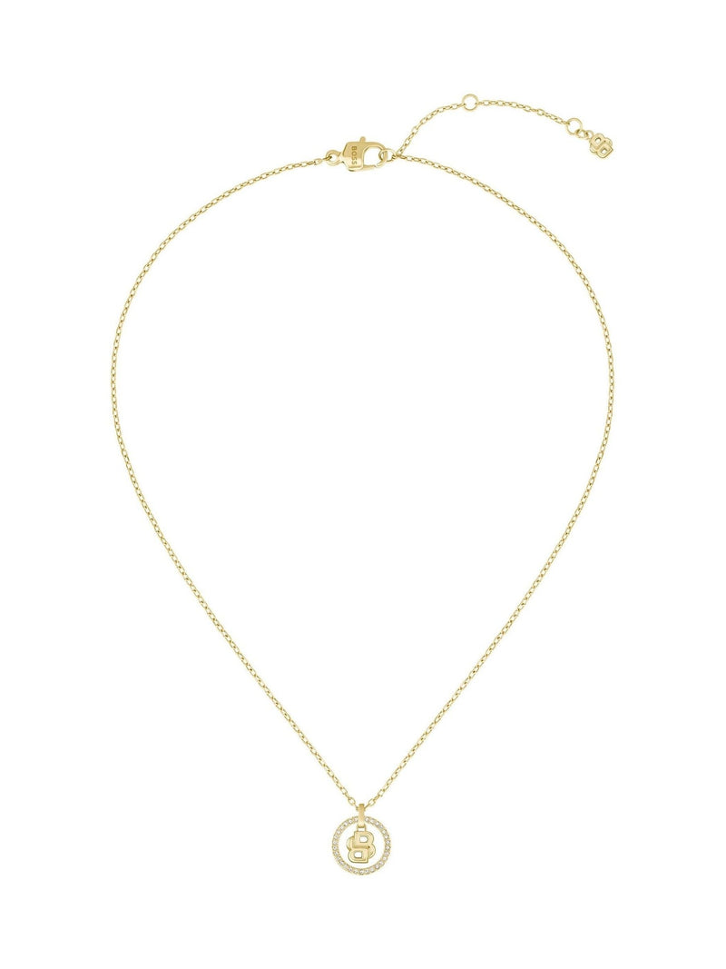 BOSS gold tone Double B Divine necklace 16 inch (British brand)