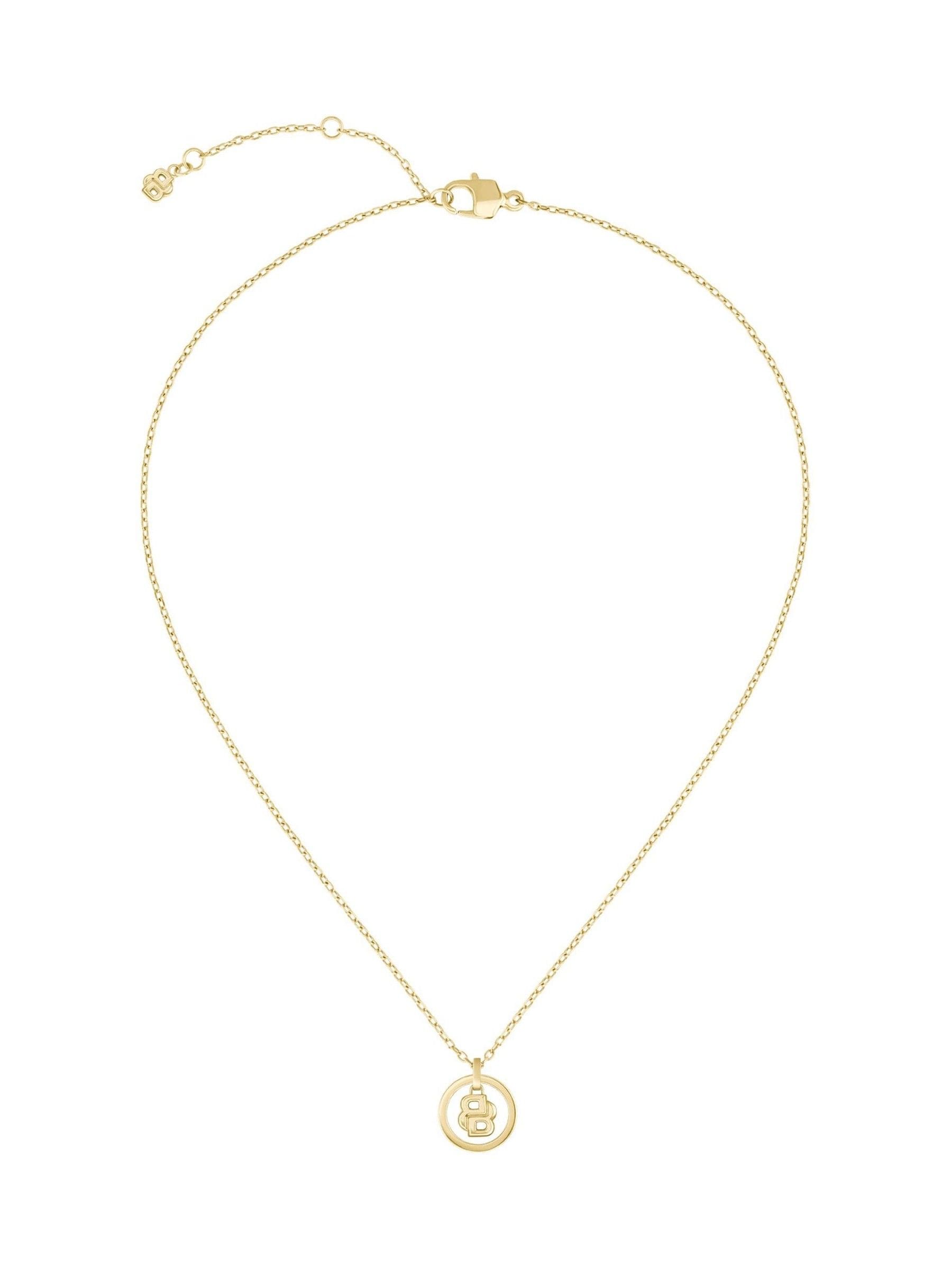 BOSS gold tone Double B Divine necklace 16 inch (British brand)