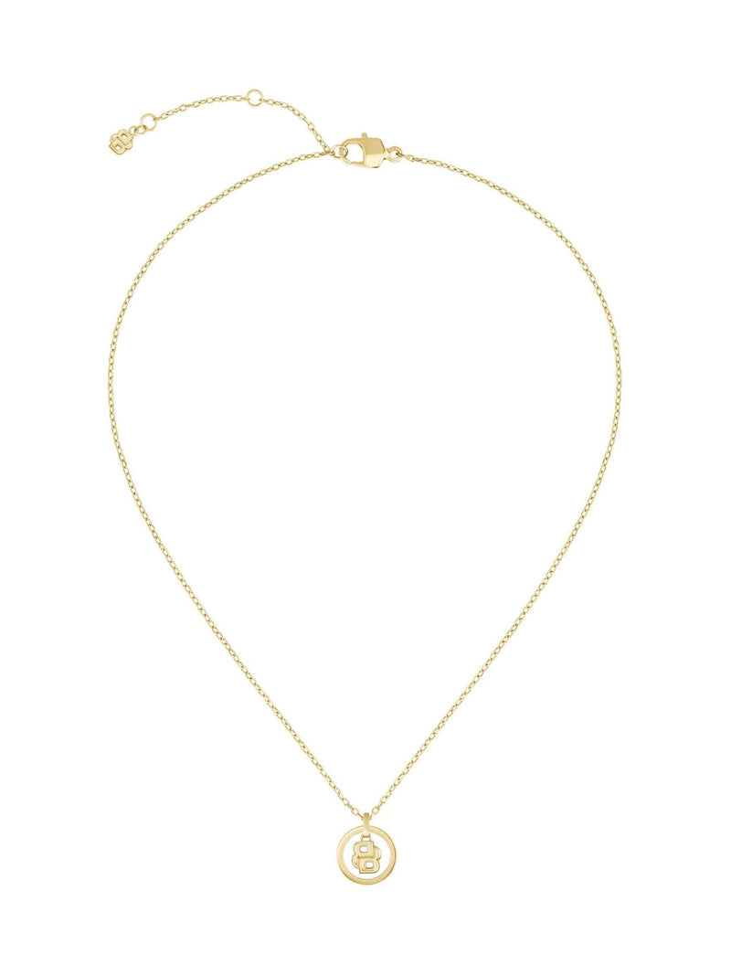 BOSS gold tone Double B Divine necklace 16 inch (British brand)