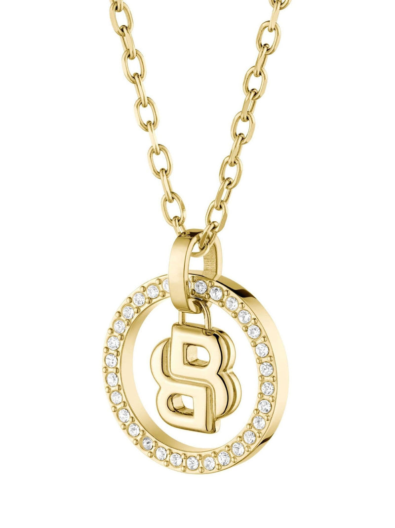 BOSS gold tone Double B Divine necklace 16 inch (British brand)