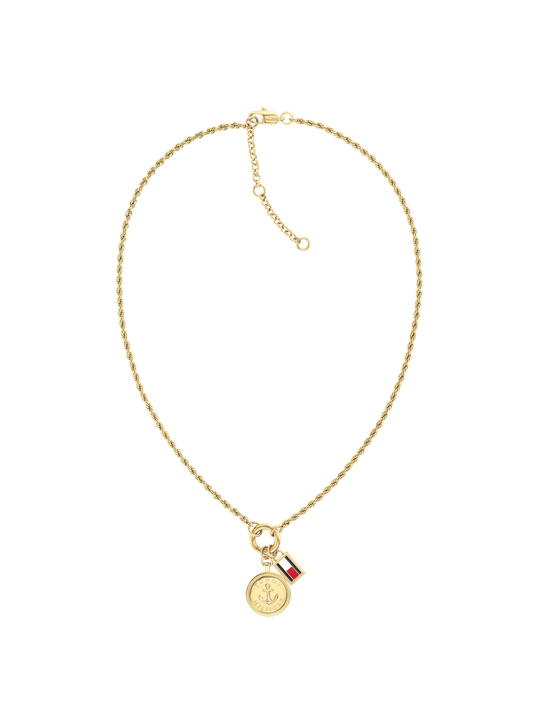 Tommy Hilfiger gold plated nautical charm necklace (British brand)