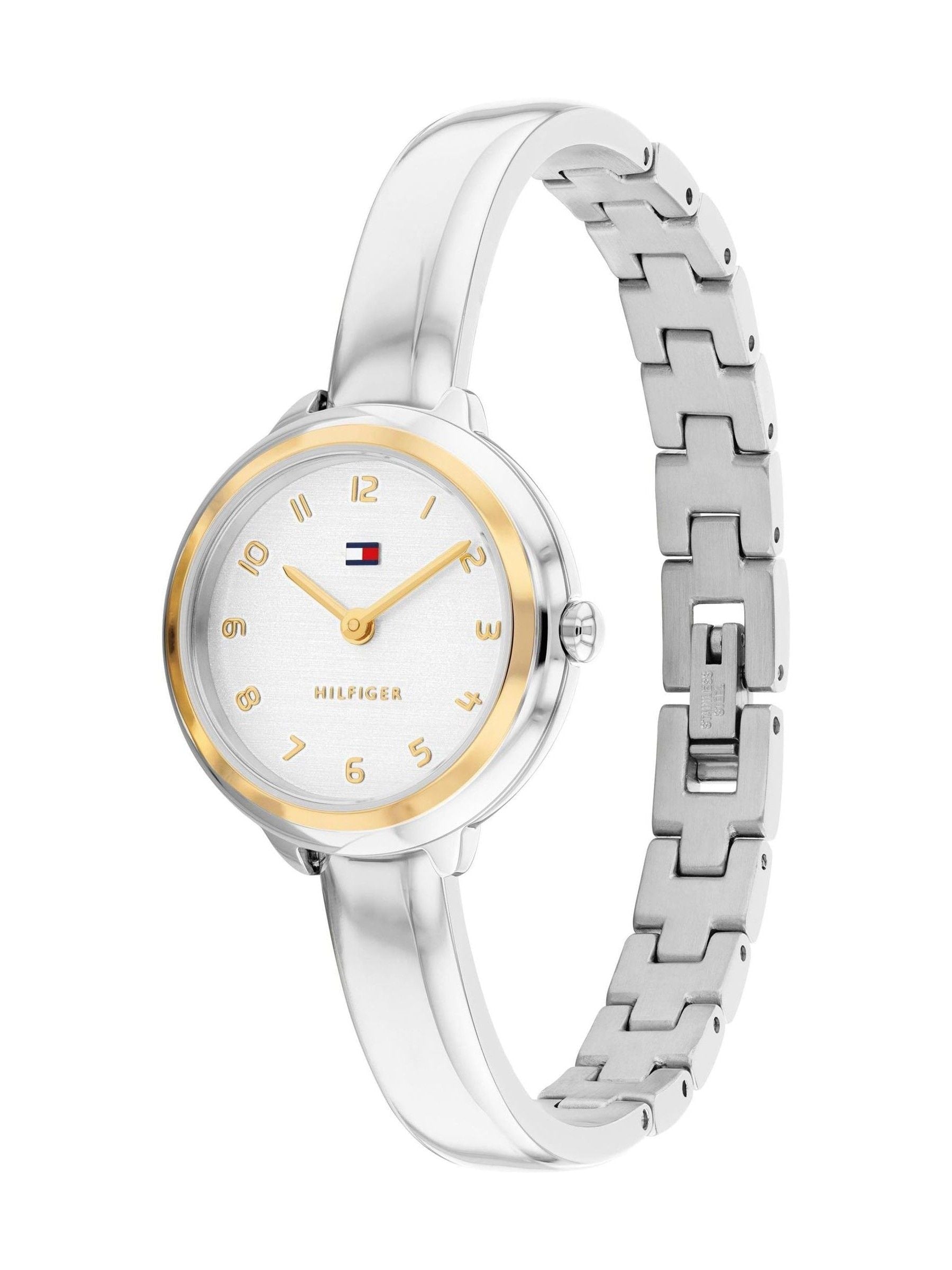 Tommy Hilfiger silver tone stainless steel bangle watch 26mm - British product