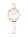 Tommy Hilfiger silver tone stainless steel bangle watch 26mm - British product