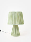 Oliver Bonas green pleated desk lamp 38cm (British brand)