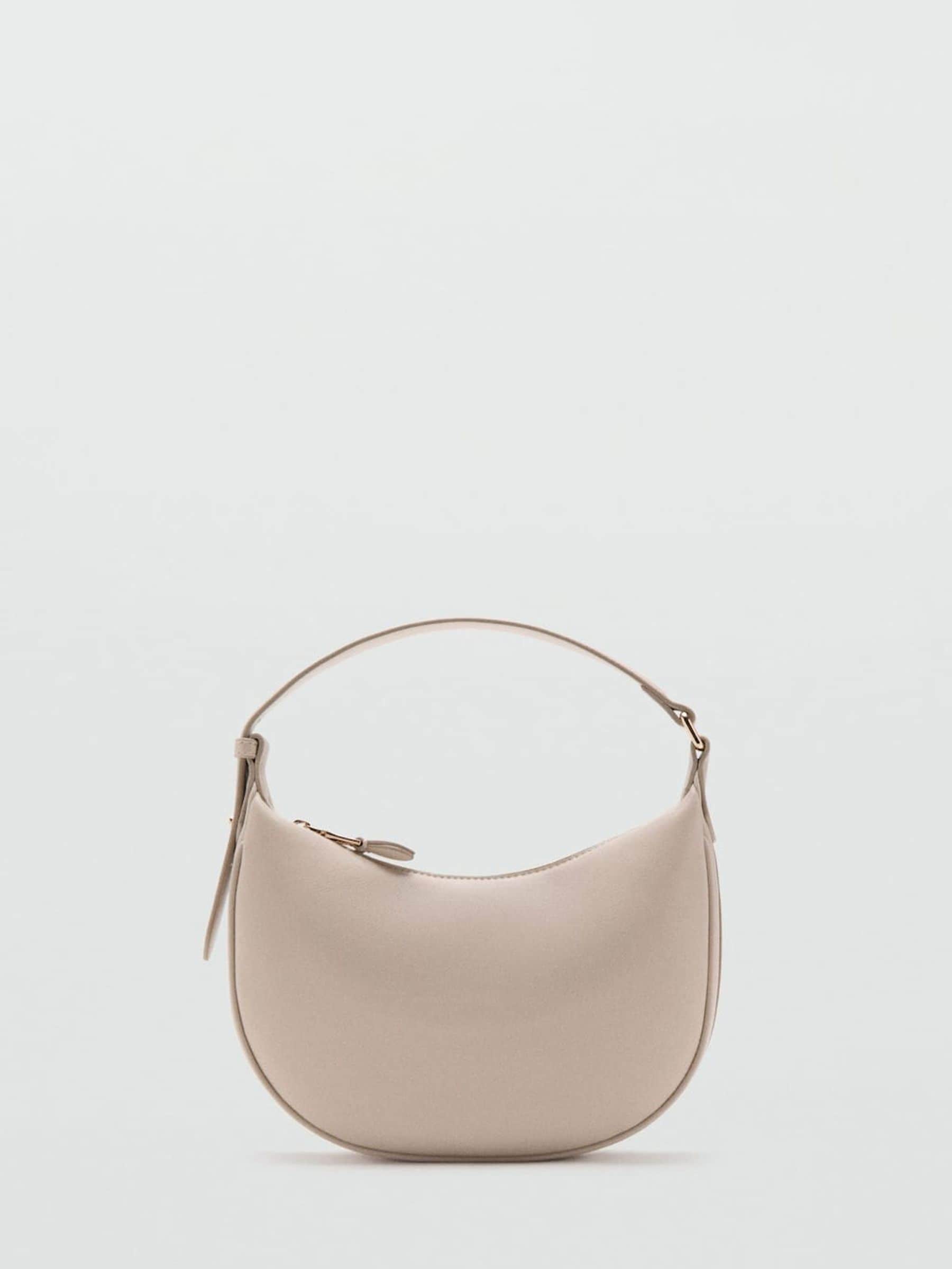 Mango dusky pink shoulder bag faux leather adjustable handle (British brand)