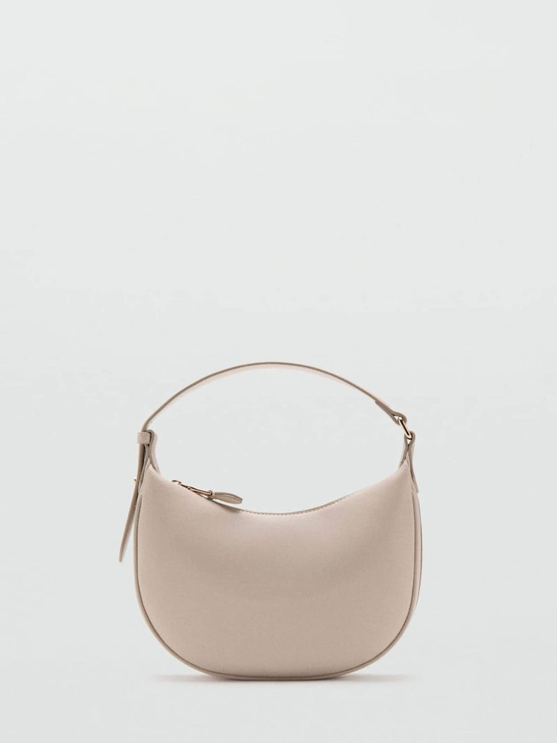 Mango dusky pink shoulder bag faux leather adjustable handle (British brand)