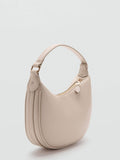 Mango dusky pink shoulder bag faux leather adjustable handle (British brand)