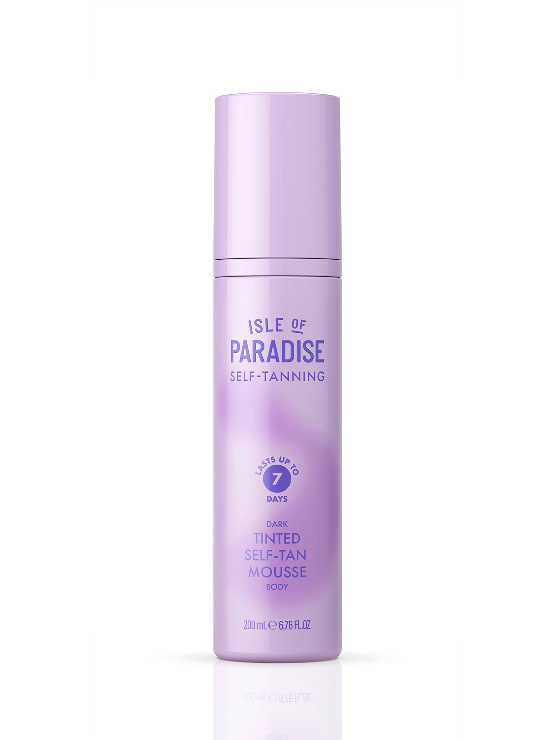 Isle of Paradise dark self-tanning mousse 200ml - British product