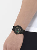 Lacoste black silicone strap watch 42mm - British product