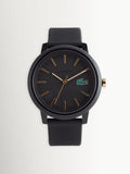 Lacoste black silicone strap watch 42mm - British product