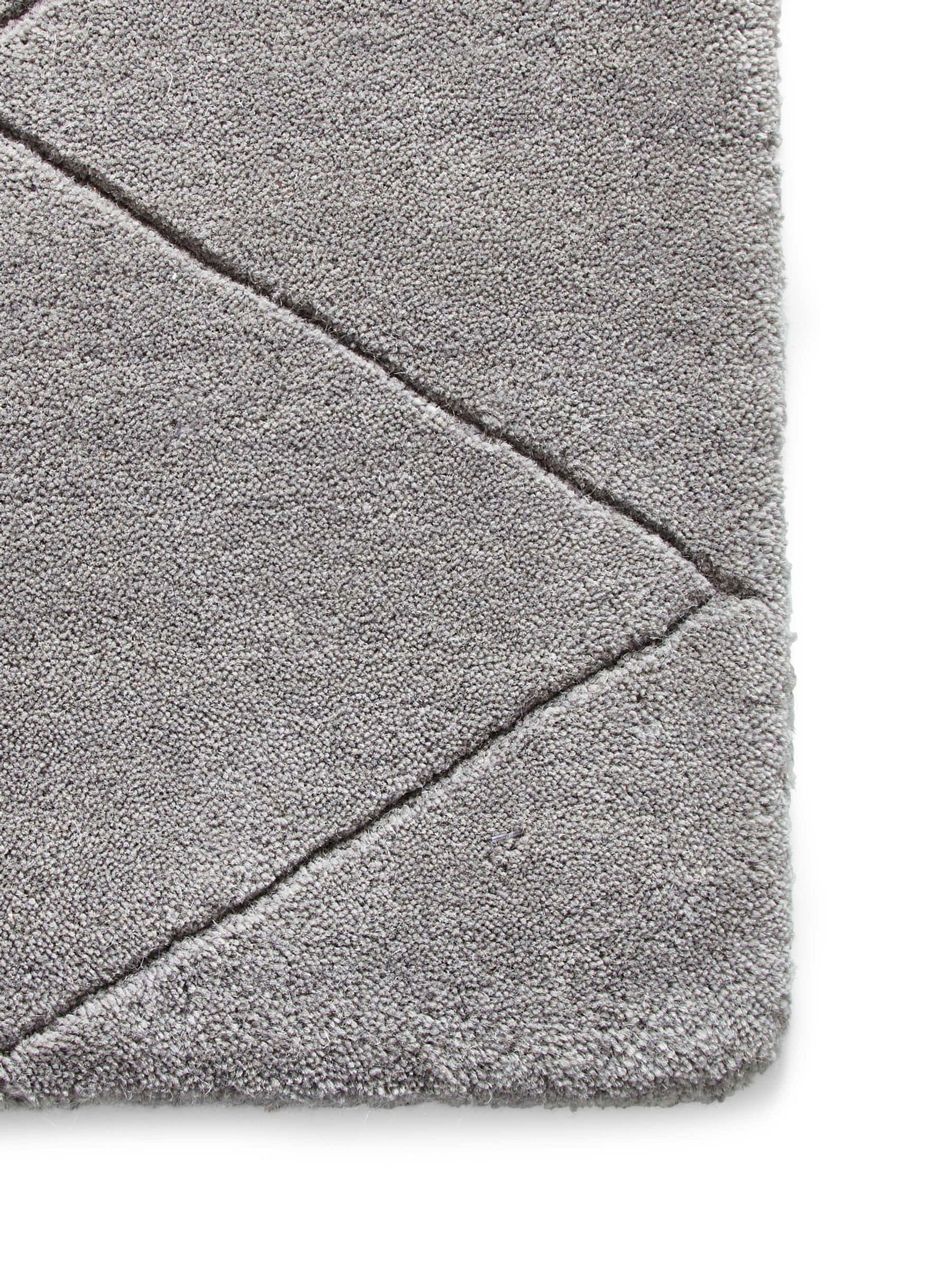 Think Rugs Grey Kasbah wool rug, imported from the UK