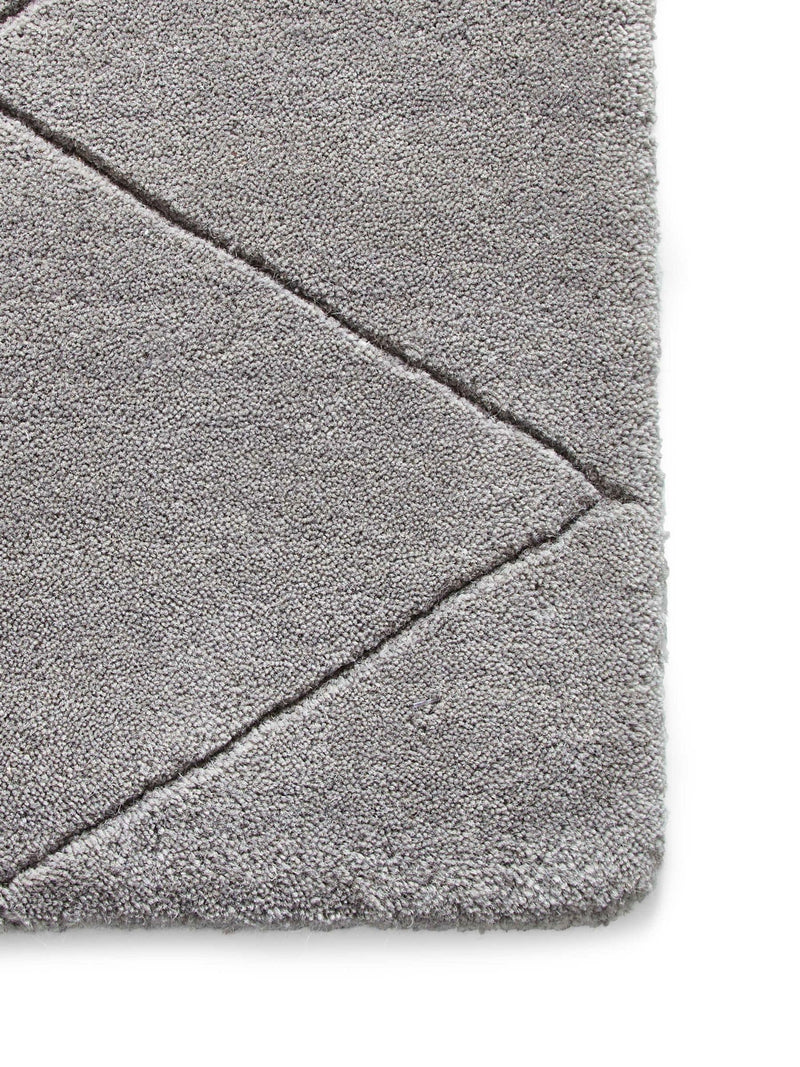 Think Rugs Grey Kasbah wool rug, imported from the UK