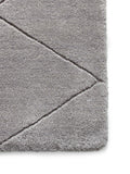 Think Rugs Grey Kasbah wool rug, imported from the UK