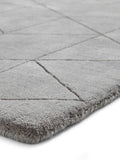 Think Rugs Grey Kasbah wool rug, imported from the UK