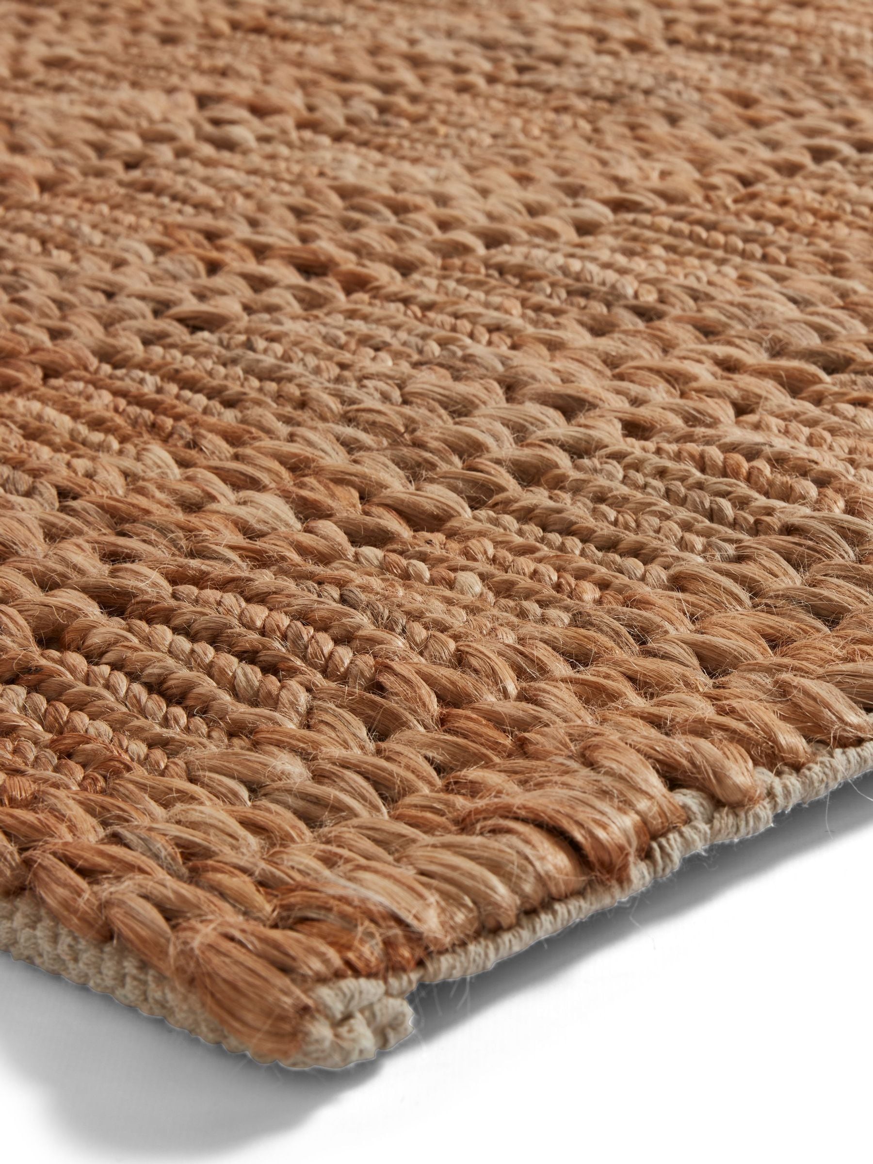 Think Rugs jute rug hand-woven flat weave, imported from the UK