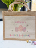 Koko Blossom personalised Easter egg haul bag pink 26cm, imported from the UK