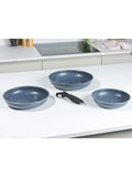 Russell Hobbs 4-piece blue stone frying pan set - British product