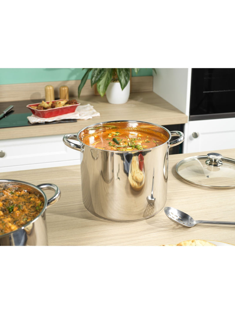 Russell Hobbs Silver Classic Collection 26cm 11.5L stockpot, imported from the UK