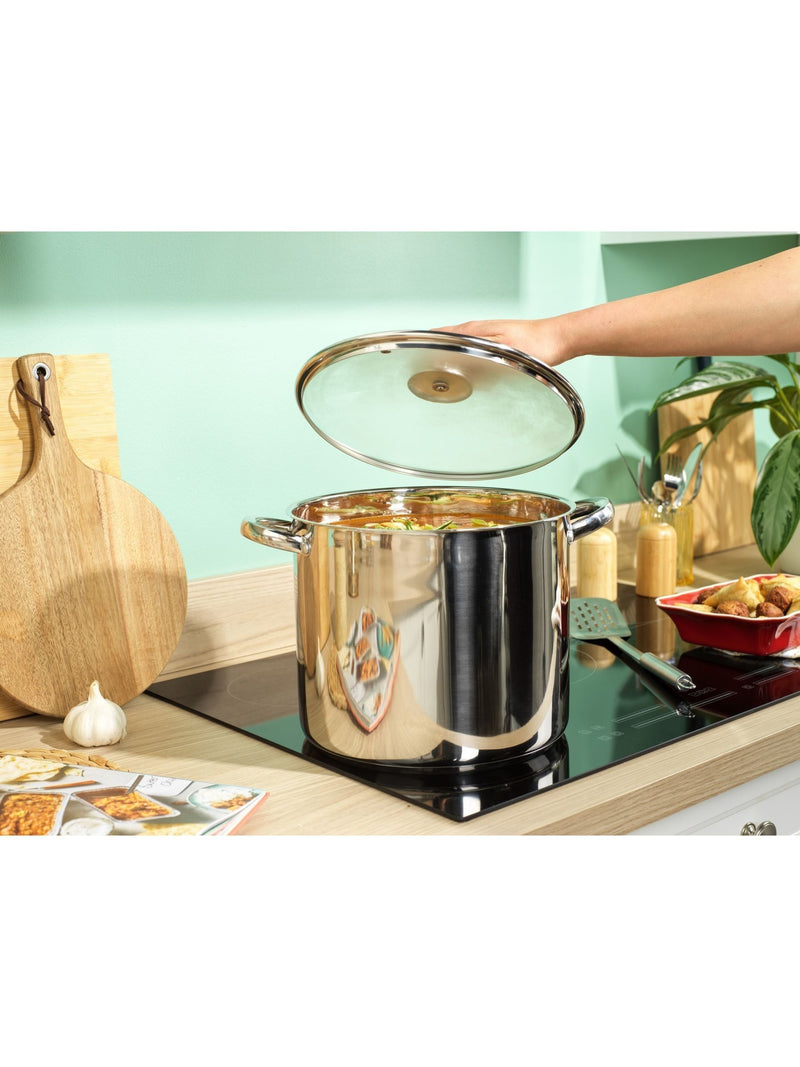 Russell Hobbs Silver Classic Collection 26cm 11.5L stockpot, imported from the UK