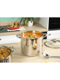 Russell Hobbs Silver Classic Collection 26cm 11.5L stockpot, imported from the UK