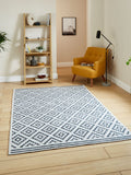 Think Rugs grey coral geometric rug, UK version