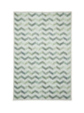 Think Rugs modern geometric rug in green (British brand)