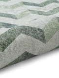 Think Rugs modern geometric rug in green (British brand)