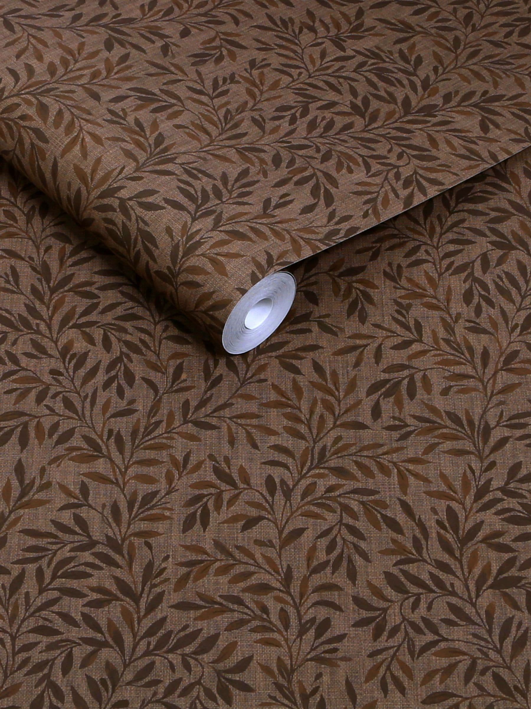 Emerald Ditsy Leaf wallpaper sample A4 - British product