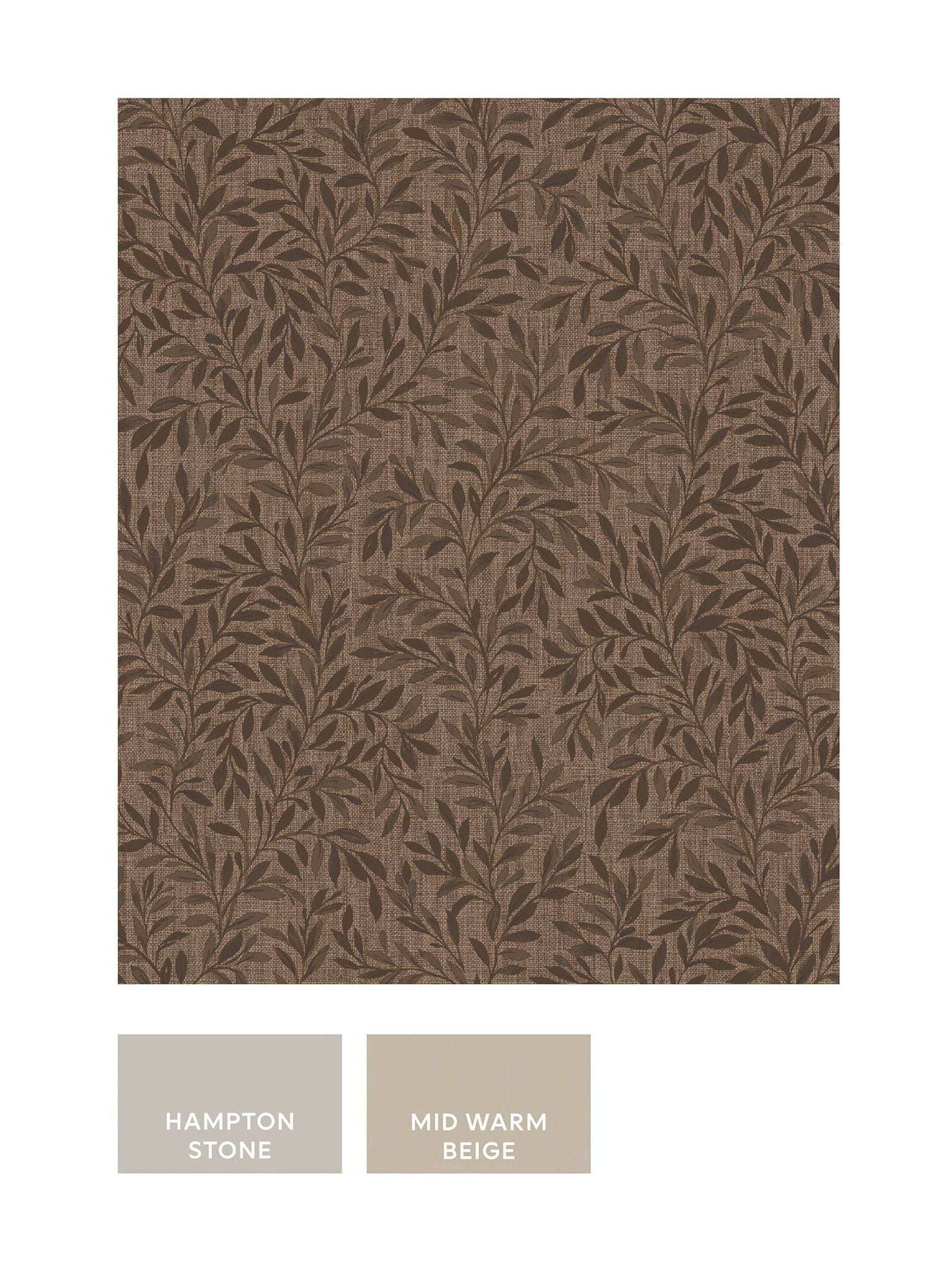 Emerald Ditsy Leaf wallpaper sample A4 - British product