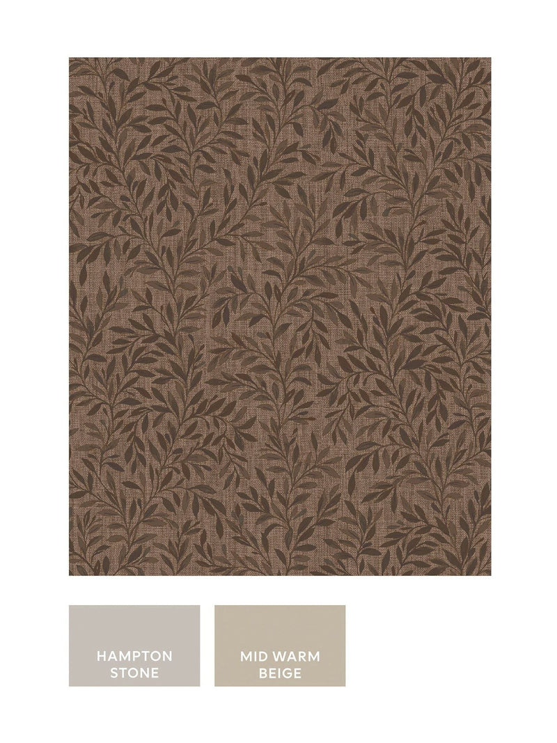 Emerald Ditsy Leaf wallpaper sample A4 - British product