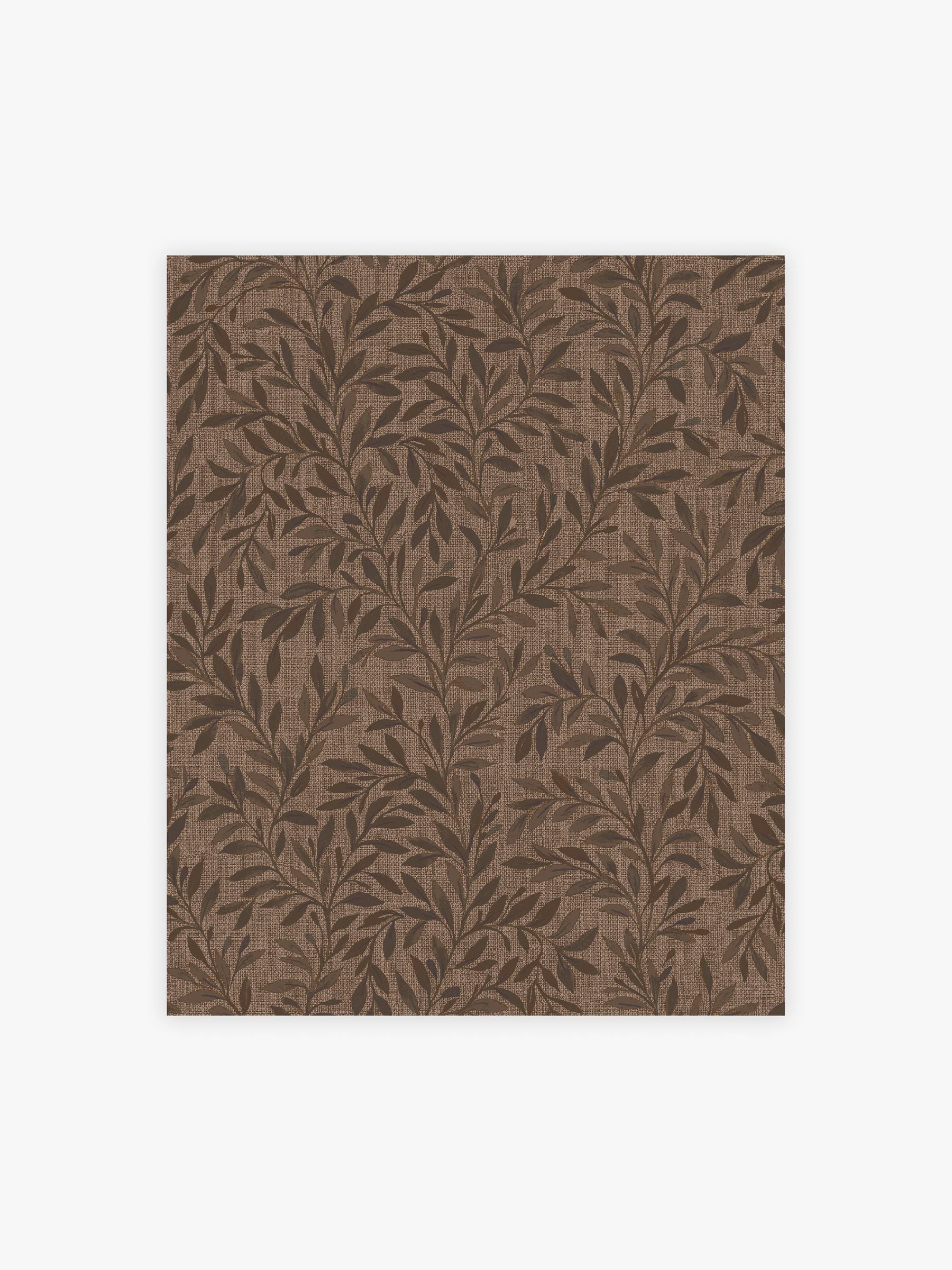 Emerald Ditsy Leaf wallpaper sample A4 - British product