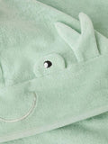Mango Green hooded beach towel, imported from the UK