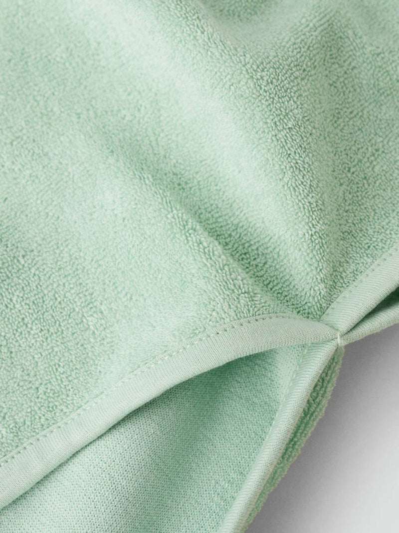 Mango Green hooded beach towel, imported from the UK