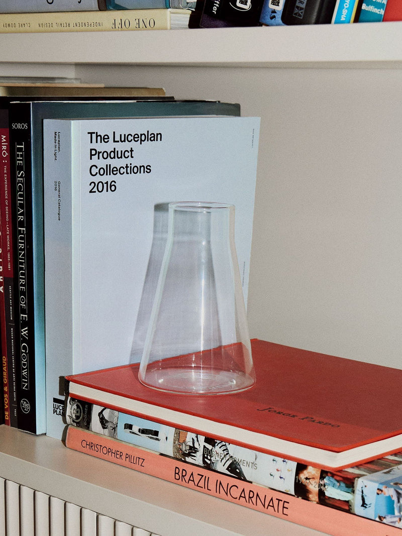 Conran Shop clear conical glass flask 15cm, UK version
