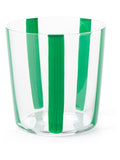 Conran Shop Green Nova stripe tumblers 360ml set (British brand)