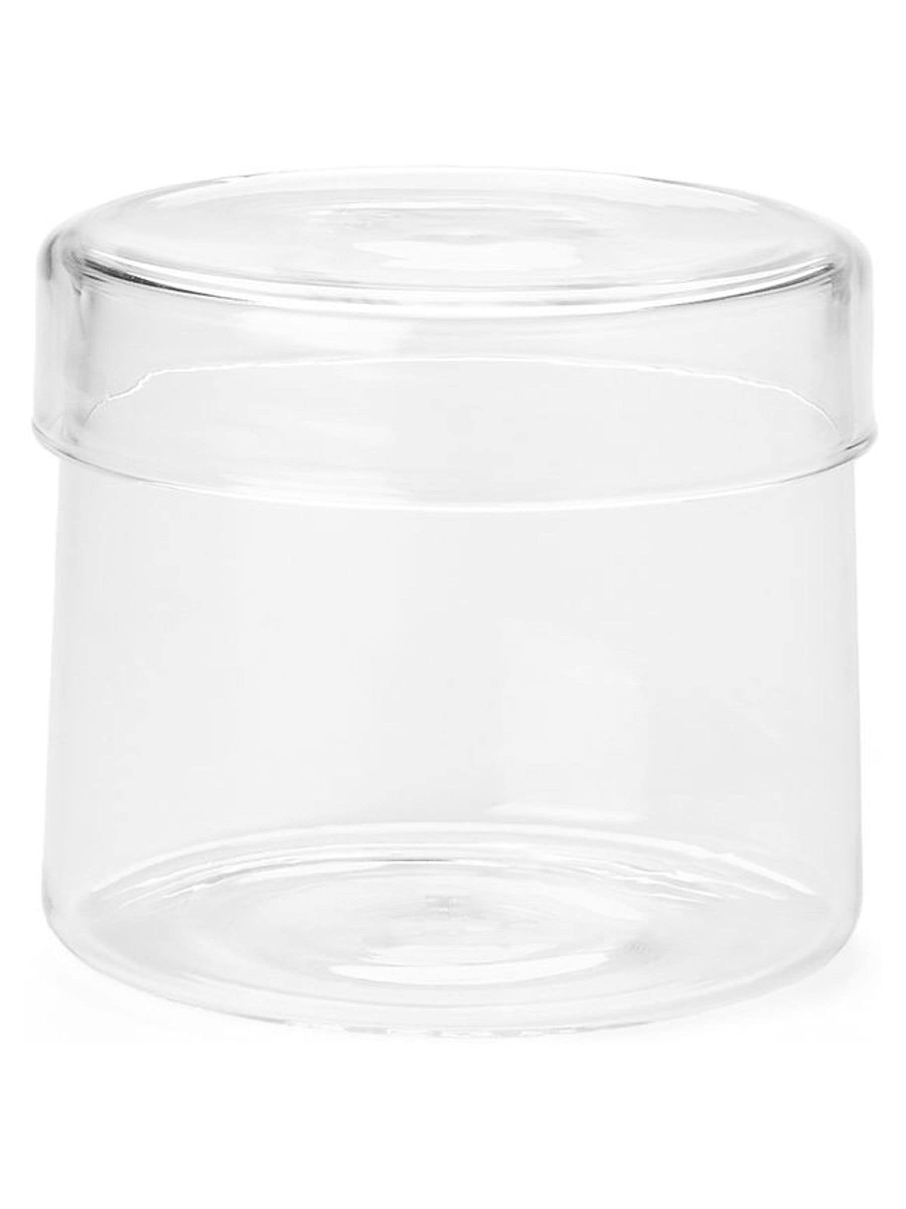 The Conran Shop clear lidded storage pot 8.5cm, imported from the UK