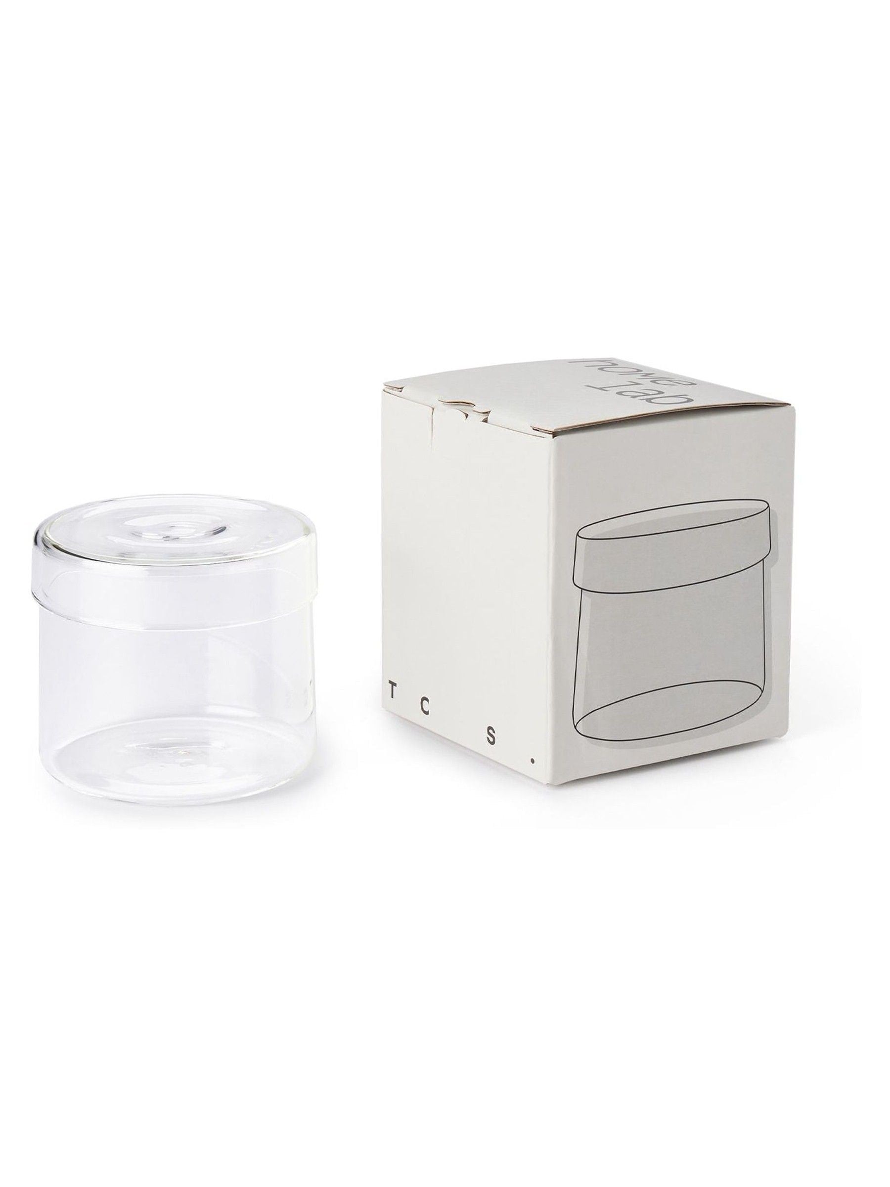The Conran Shop clear lidded storage pot 8.5cm, imported from the UK