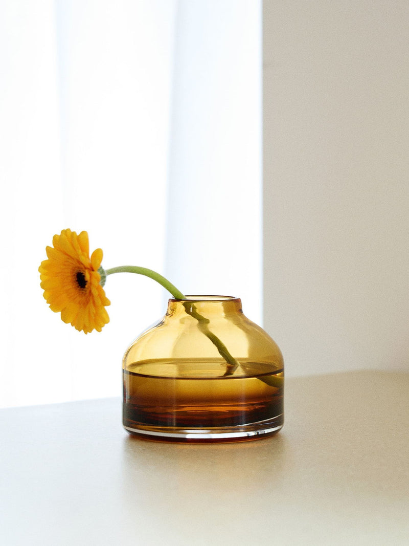 The Conran Shop amber pod vase 9.5cm (British brand)