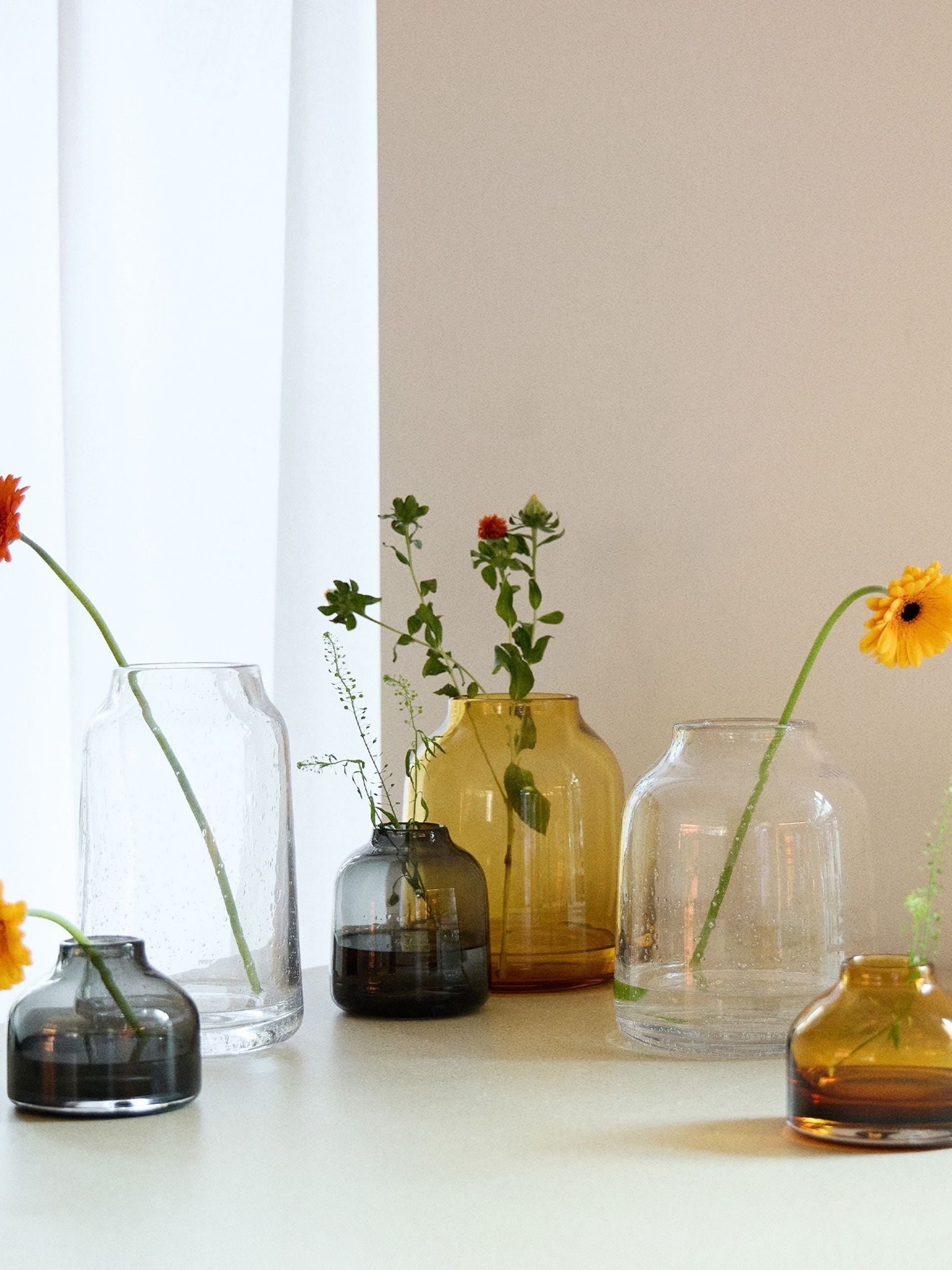 The Conran Shop amber pod vase 9.5cm (British brand)