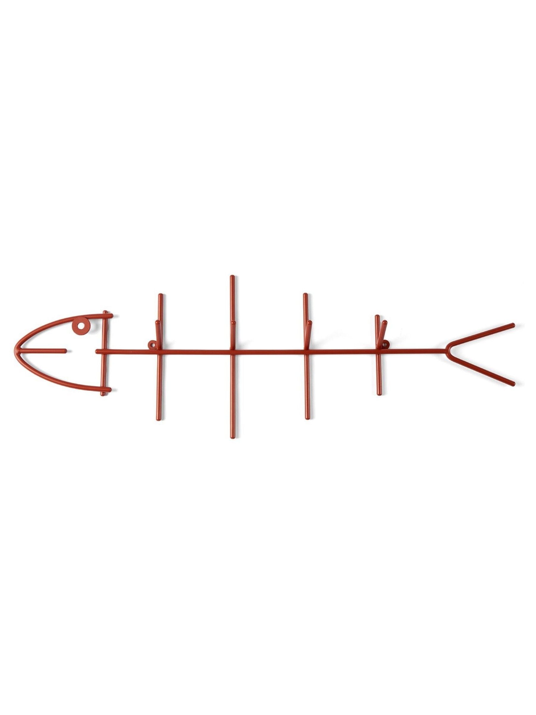 The Conran Shop Red Fish Hook steel wall hook (British brand)