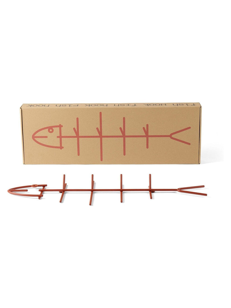 The Conran Shop Red Fish Hook steel wall hook (British brand)