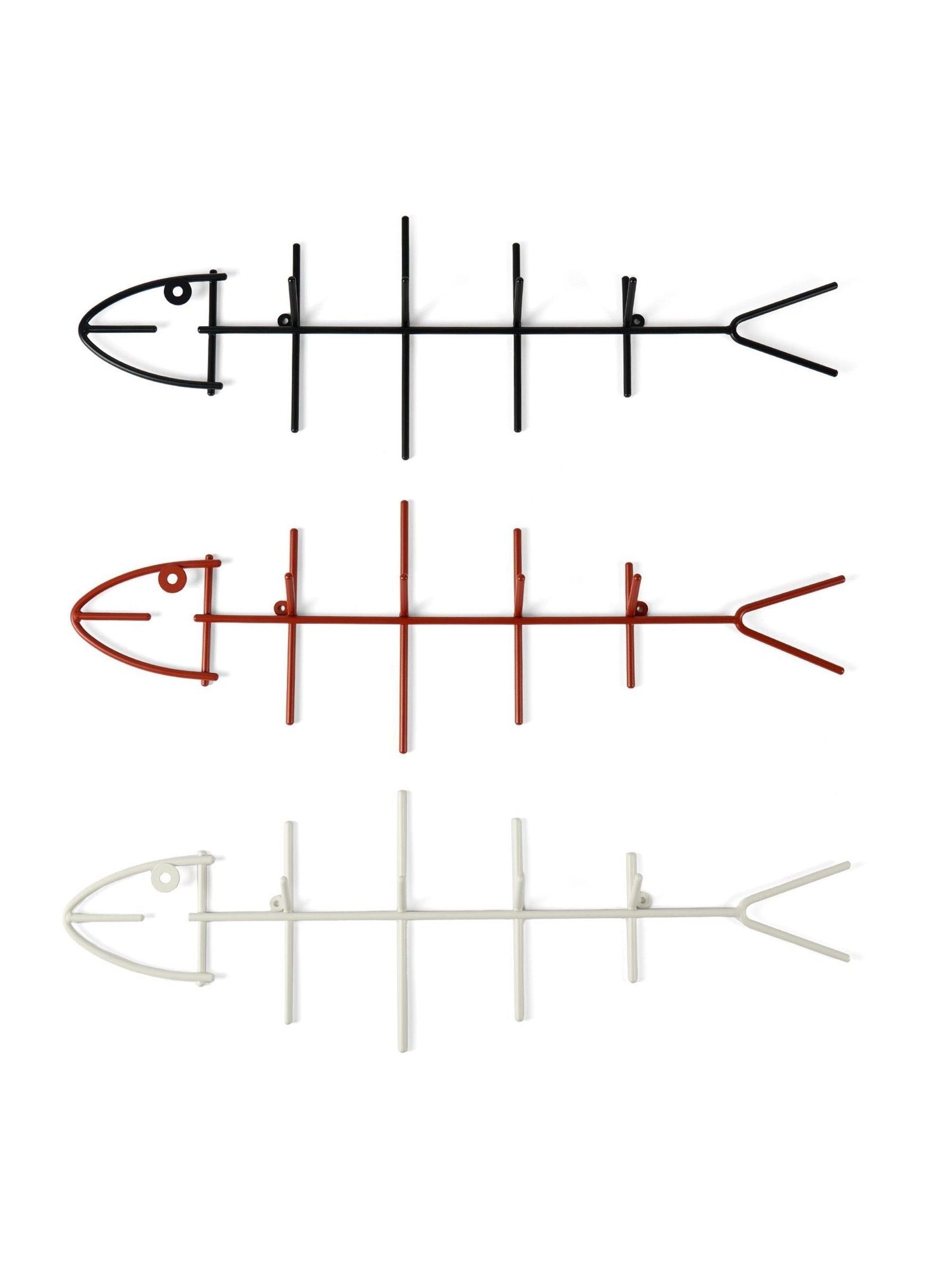 The Conran Shop Red Fish Hook steel wall hook (British brand)